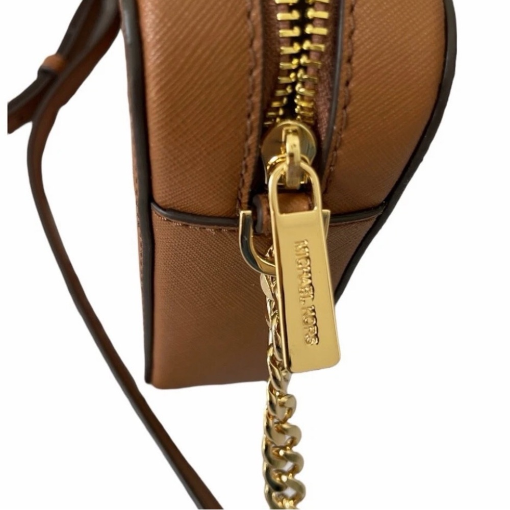 Michael Kors EW Crossbody bag Luggage Jet Set Large Saffiano Leather - Picture 6 of 11